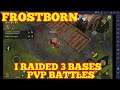 MY FIRST TIME RAIDING! TONS OF LOOT! 3X BASES - PVP BATTLES - FROSTBORN