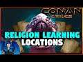 RELIGION SCROLL LOCATIONS & HOW TO GET THEM + COOKING RECIPES | Conan Exiles |