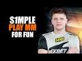 S1MPLE PLAY MM FOR FUN | S1MPLE STREM CSGO
