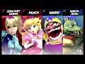 Super Smash Bros Ultimate Amiibo Fights  – Request #17931 Zero Suit & Peach vs Wario & K Rool