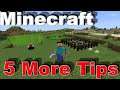 Minecraft | 5 Tips in  in 1 Minute that you might not know | #shorts