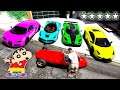 Shinchan Stealing EVERY Super Car for the Car Showroom in GTA 5 | Shinchan Become Rich Person