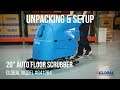 641264 Global Industrial Floor Scrubber Unpacking & Setup