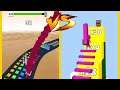 Stair Run Vs Stack Colors : Gameplay Walkthrough - Level 1-9999 Unlock All Level (iOS, Android)