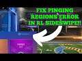 How to Fix the PINGING REGIONS error in Rocket League SideSwipe!!(Fix pinging regions in RL mobile)