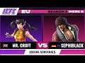 BIG Sephiblack (Miguel) vs SSP Mr. Croft (Xiaoyu) Losers Semifinals ICFC Tekken 7 EU Season 3 Week 8