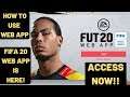 FIFA 20 Web App Is HERE !| Get Early Access Now| How To Use Web App Released| Quick Guide|