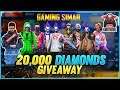FREE FIRE LIVE | DJ ALOK & 💎 Diamonds GIVEAWAY | TOTAL GAMING LIVE | Two Side Gamers | Gyan Gaming