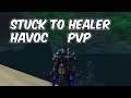 STUCK TO HEALER - 8.0.1 Havoc Demon Hunter PvP - WoW BFA
