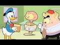 Mongo e Drongo fazem Pato Donald pagar o pato - desenho animado com Mongo e Drongo mendigos