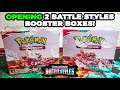 Opening 2 Pokemon Battle Styles Booster Boxes! (72 Booster Packs)