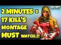 2 Minutes MONTAGE 17 Kills - Call of Duty Mobile Battle Royale..!!