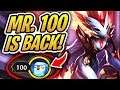MR. 100 IS BACK W/ ANOTHER PERFECT TFT GAME! | Teamfight Tactics | League of Legends Auto Chess