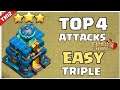 TOP 4 TH12 Attack Strategies After Update 2021 ! Th12 War Attack Strategy! Th12 Trophy Push Attack