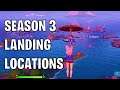 Top 5 Landing Spots For Season 3 - Fortnite New Map Locations