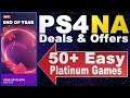 PS4 [NA] End Of Year Sale | Deals & Offers | 50 Easy Platinum Games