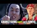 Shang Tsung Flirting With Sonya Blade & Jacqui Briggs ( Relationship Banter Intro Dialogues ) MK 11