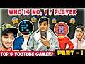 Top 5 Gamers India | Beast Boy, Mythpat, Ron Gaming, live insaan, yessmartypie | Street Gamer