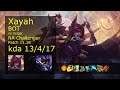 Xayah ADC vs Veigar - NA Challenger 13/4/17 Patch 11.18 Gameplay