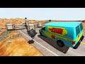 Beamng drive - High Speed Car Crashes Into Large Spinner | BeamNG-Destruction