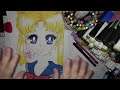 Drawing 76 Usagi Chan From Sailor Moon Easy Way to draw with Me Luna ^-^