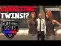 Pulling Over Twins!  -  Police  -  Flashing Lights