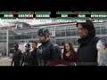 Team Iron Man vs. Team Cap Airport fightWITH HEALTHBARS (Part 3) HD | Captain America: Civil War
