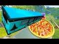 Car Jump Arena Jumping In Pizza & Pools Car Crashes #6 - BeamNG drive
