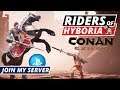 CONAN EXILES RIDERS OF HYBORIA SHOWCASE! PLUS JOIN MY SERVER