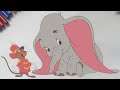 DISNEY Dumbo COLORING BOOK - LEARN Colors With Us (EDUCATIONAL