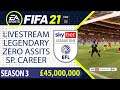 LIVE : Promotion Playoff | FIFA 21 Career S3 | LEGENDARY Single Player (No Assists) P7