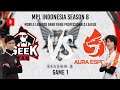 MPL ID GEEK FAM VS AURA FIRE MPL ID S8 (Game 1) #mpl #mplid #newera #weownthis