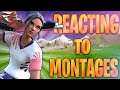 🔴REACTING TO FORTNITE MONTAGES LIVE | Code Nepy #AD 🔴