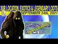 XUR Location, Exotics & Legendary Loots September 24th, 2021 (Destiny 2 Season 15)