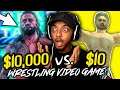 $10,000 vs $10 WRESTLING VIDEO GAME