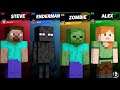 4 PLAYER STEVE 1 | Super Smash Bros Ultimate (All Same Character)