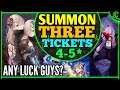 Any luck guys? (Summon 3x 4-5* Hero Tickets) Epic Seven Summons Epic 7 Summoning E7 [Monthly Reward]