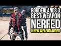 Borderlands 3 Update NERFS Best Weapon, Adds New Gun, New Golden Keys & More (BL3 Update)