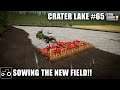 Creating A New Field & Sowing It With Barley - Crater Lake #65 Farming Simulator 19 Timelapse