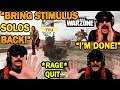 DrDisrespect RAGE QUITS Warzone After Getting BORED With Solos & BROKEN Hit Reg!