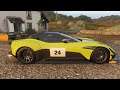 Forza Horizon 4 - 2017 Aston Martin Vulcan AMR PRO - Car Show Speed Jump Crash Test . 4K 60fps.