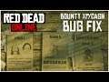 How to FIX the NO CASH OR XP Bounty Hunting Bug! - Red Dead Online Tips