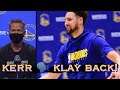 📺 Kerr: Klay been “around the last couple of days”, doubts he will travel; virtual fans; homestand