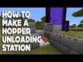 Minecraft #shorts :: How to MAKE A HOPPER MINECART UNLOADING STATION in 1.16.3