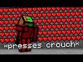 Minecraft UHC but every time you CROUCH, you instantly HEAL.
