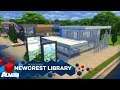 Newcrest Library - The Sims 4 - Build Newcrest | HD with CC