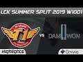 SKT vs DWG Highlights Game 1 LCK Summer 2019 W10D1 SK Telecom T1 vs Damwon Gaming Highlights by Oniv