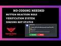Discord Tutorials: Discord Button Reaction & Verification Roles & Auto Discord Bot Status Tutorials