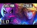 EVELYNN vs EZREAL (JUNGLE) | 18/1/12, Legendary, 300+ games, Rank 13 Eve | NA Grandmaster | v11.17