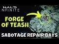 Halo Infinite Sabotage repair bays Forge of Teash: How to open TUTORIAL